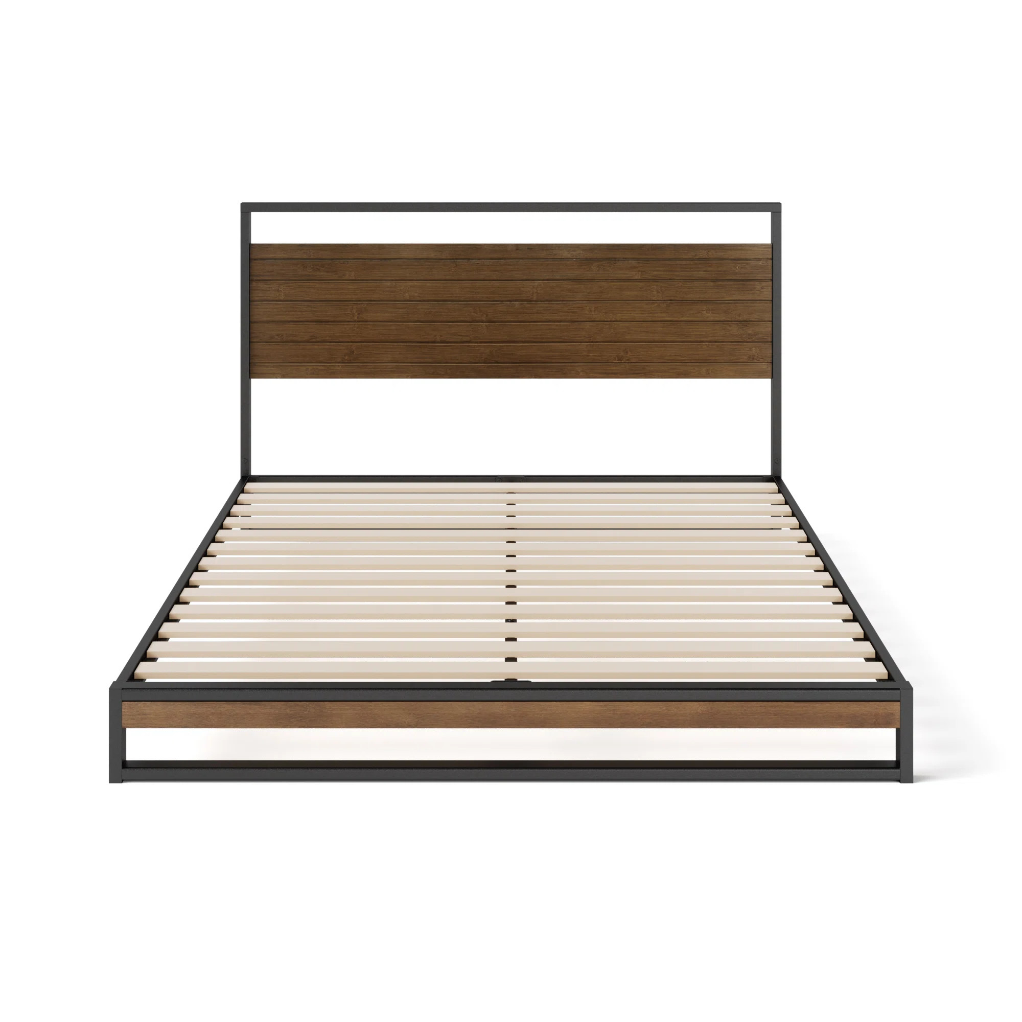 Trent Austin Design® Daniel 37" Low Profile Bamboo and Metal Platform Bed & Reviews | Wayfair | Wayfair North America