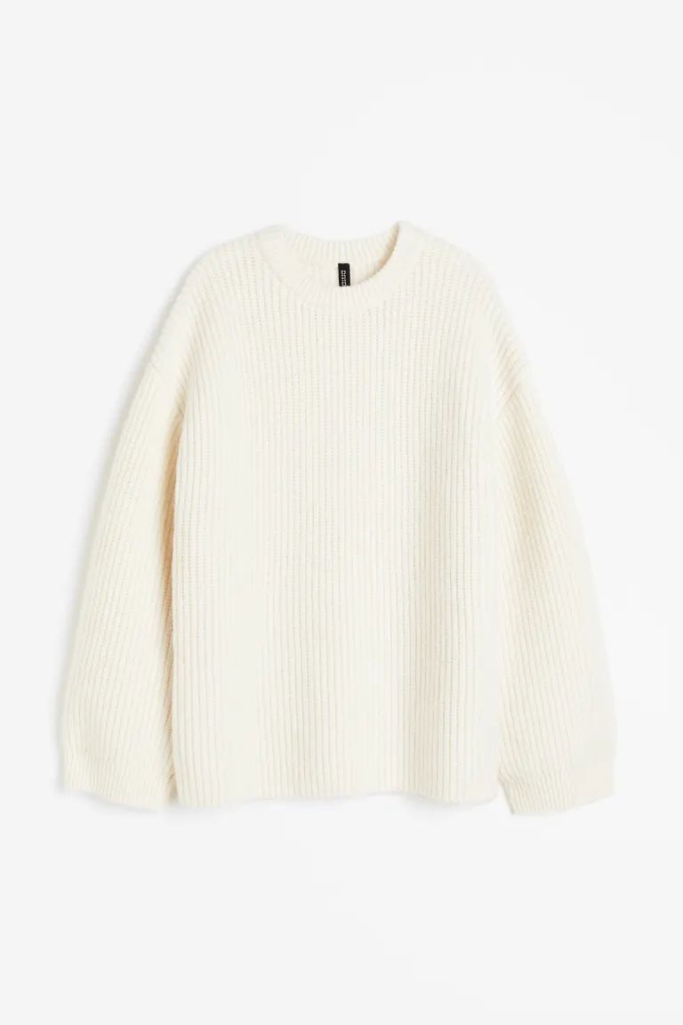 Oversized Sweater - Light gray melange - Ladies | H&M US | H&M (US)
