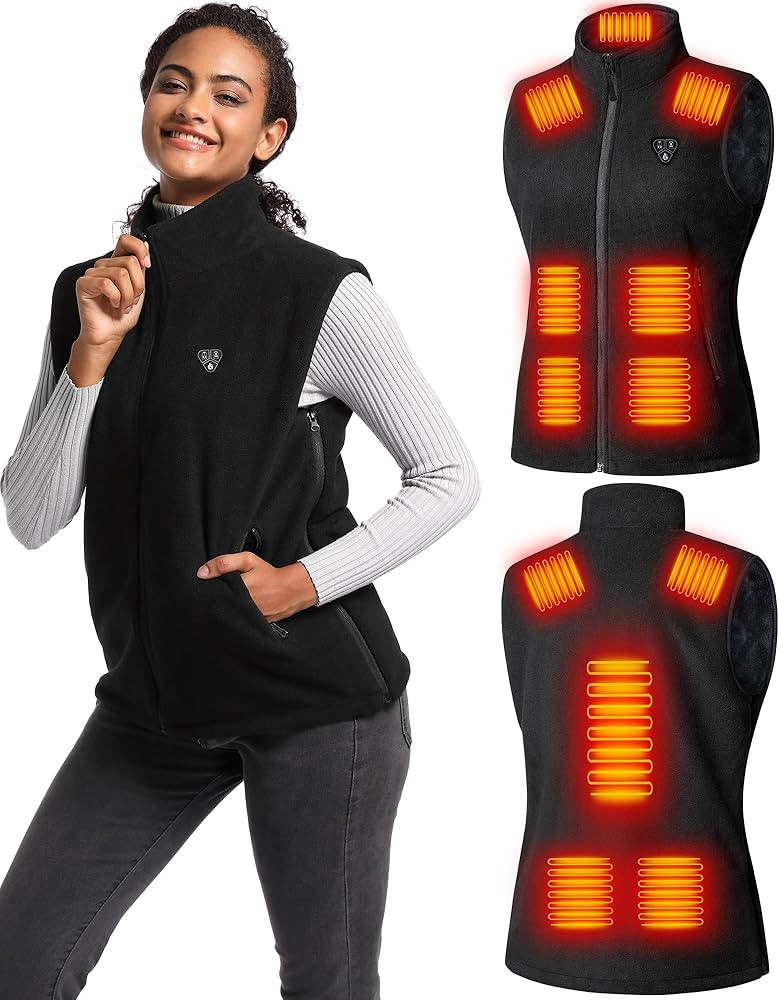 Heated Vest for Women with Battery Pack Included, Polar Fleece Lightweight Warming Electric Mens ... | Amazon (US)