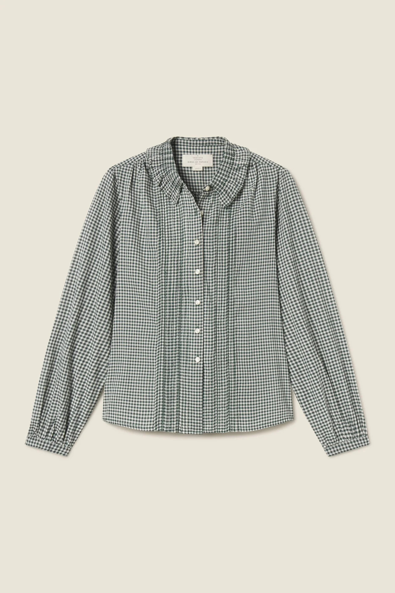 Alise Blouse Caspian Check | TROVATA