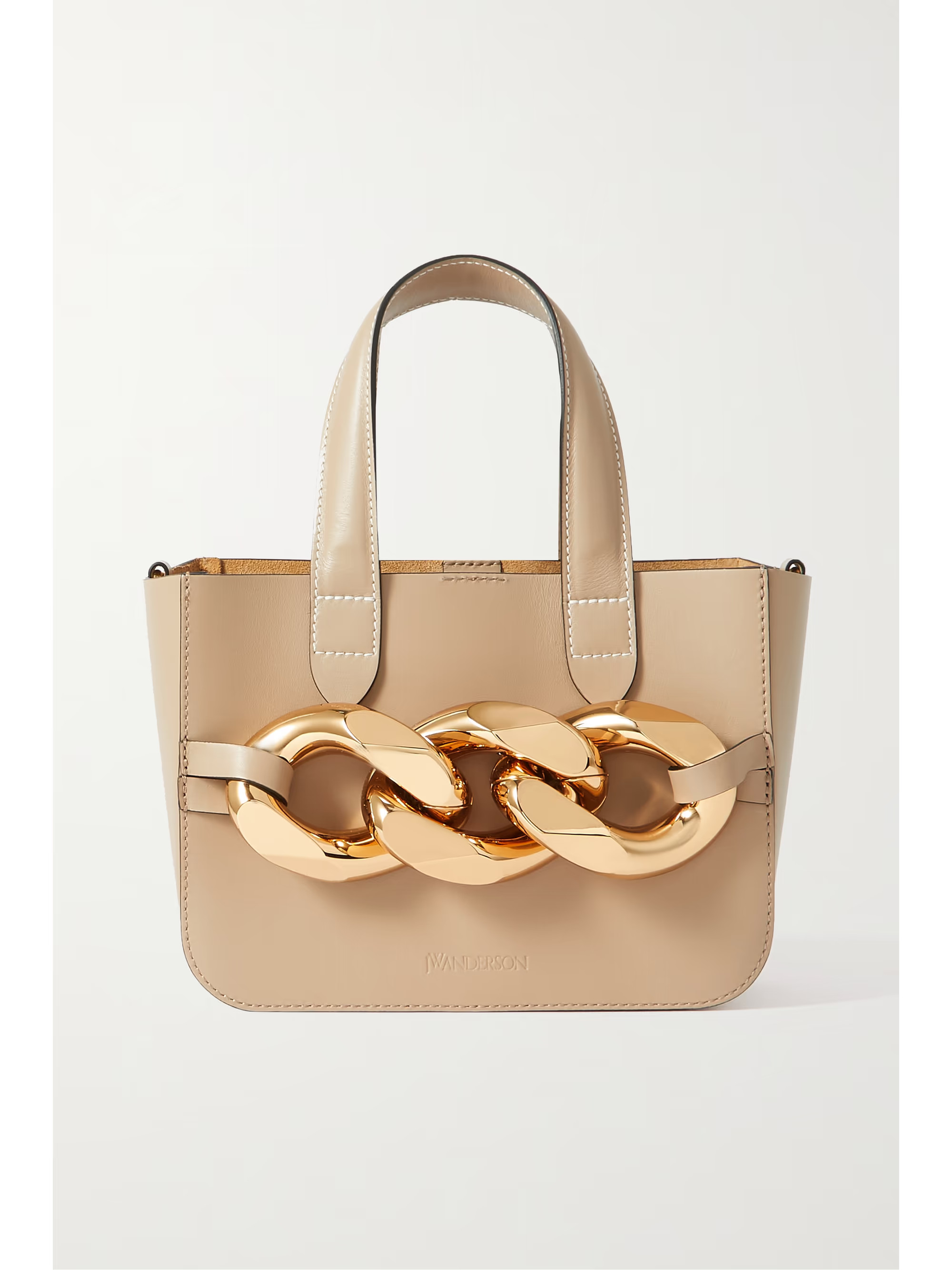 Chain mini leather tote bag | NET-A-PORTER (US)