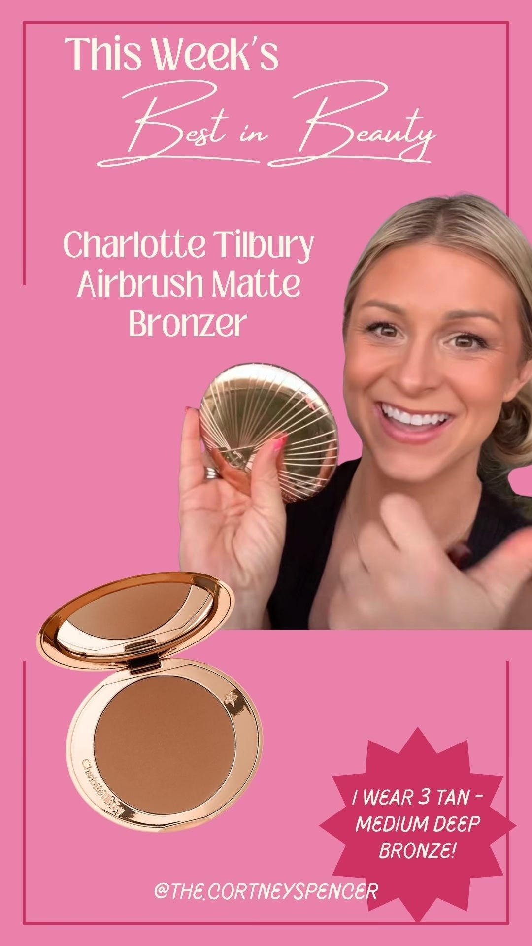 Tried out some new products from Charlotte Tilbury and I am absolutely in love with this matte bronzer! ￼

#LTKgrwm #LTKBeauty