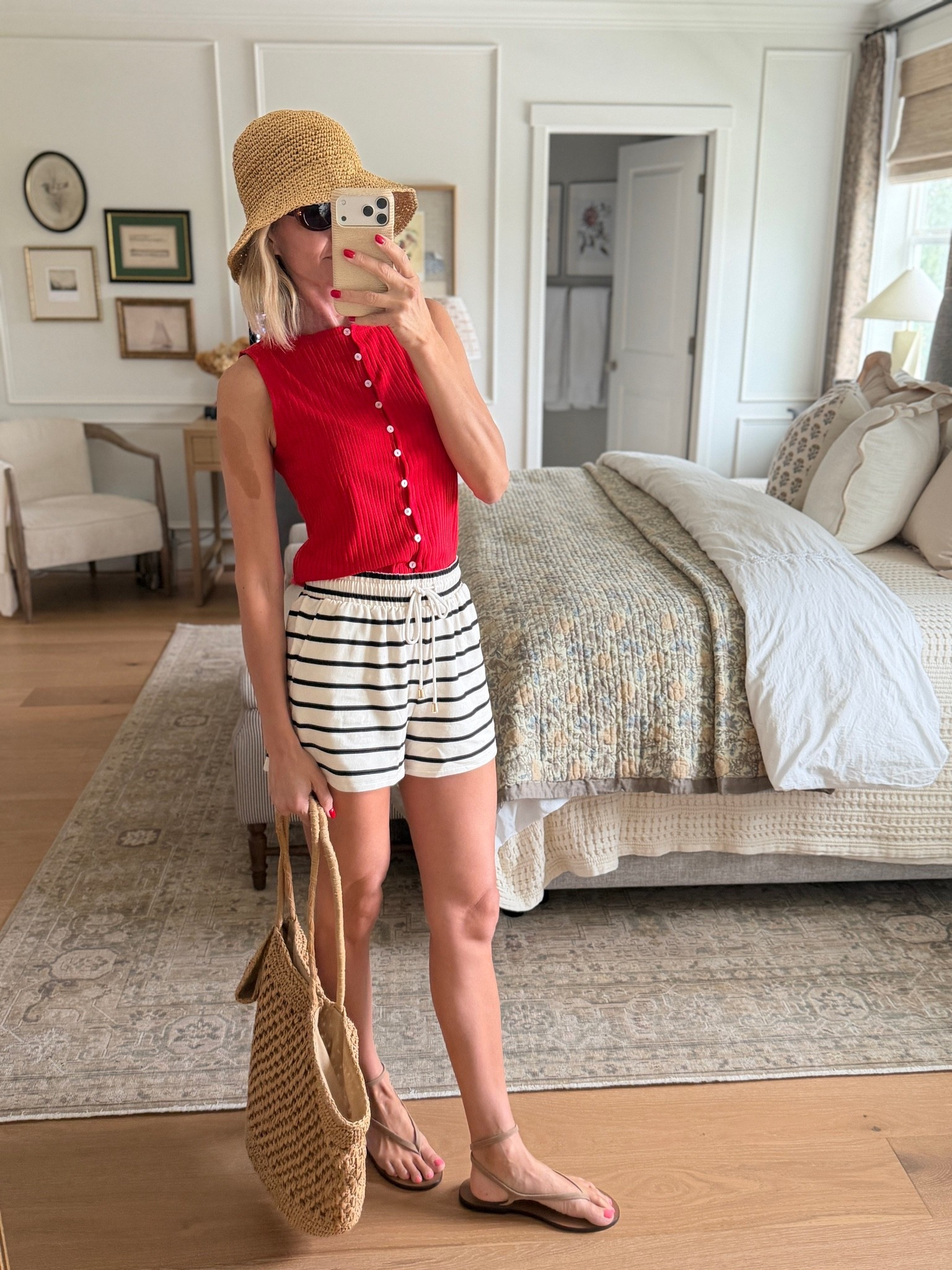 Wearing my true size small in both shorts and top!

#LTKootd #LTKOver40 #LTKgrwm