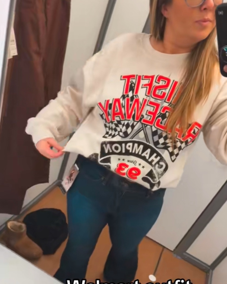 Walmart for the win! Whole outfit under $50
Sweatshirt XL
Jeans size 12
#walmart #walmartfashion #styleonabudget

#LTKSeasonal #LTKSaleAlert #LTKMidsize