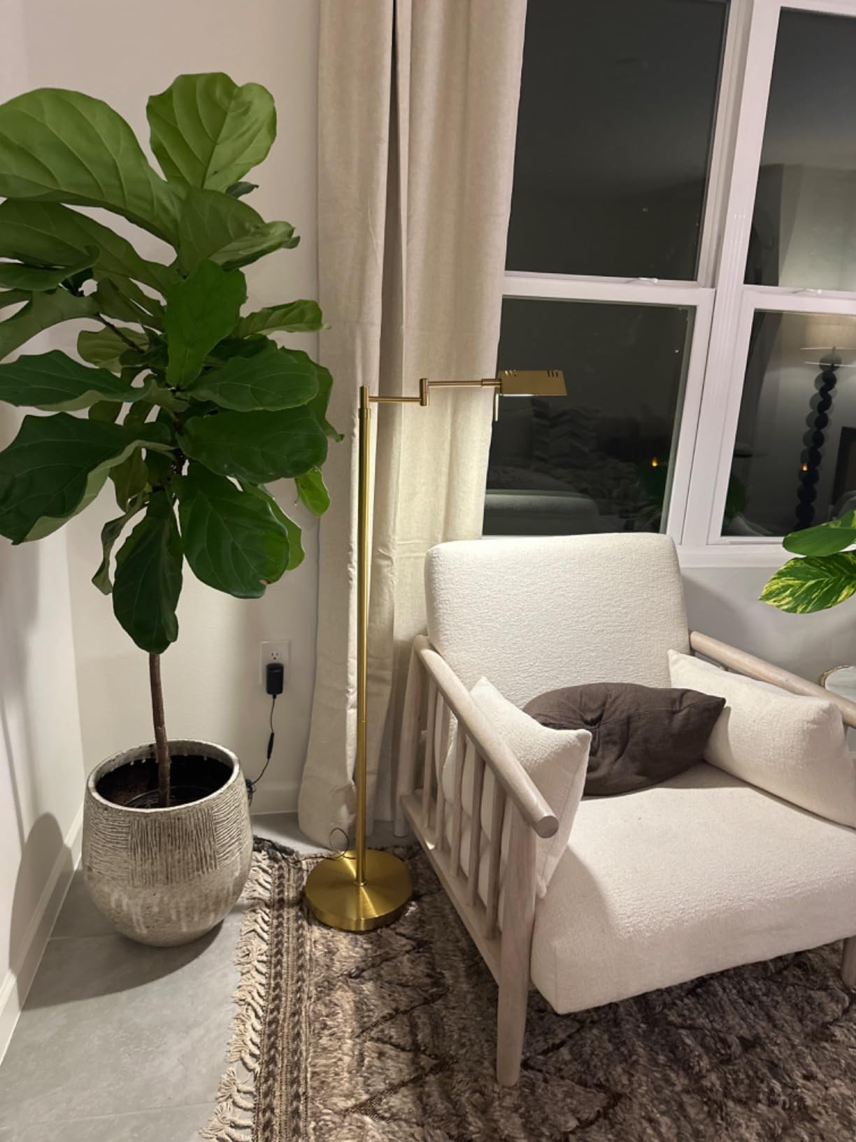 O'Bright Pharmacy Floor Lamp 12W LED Antique Brass Gold | Amazon (US)