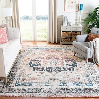 Safavieh Carlyle Susann Vintage Oriental Rug (8' x 10' - Ivory/Blue) | Bed Bath & Beyond
