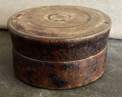 Antique Treen Jar Covered Box Woodenware Civil War Era American Circa 1865 | eBay | eBay US