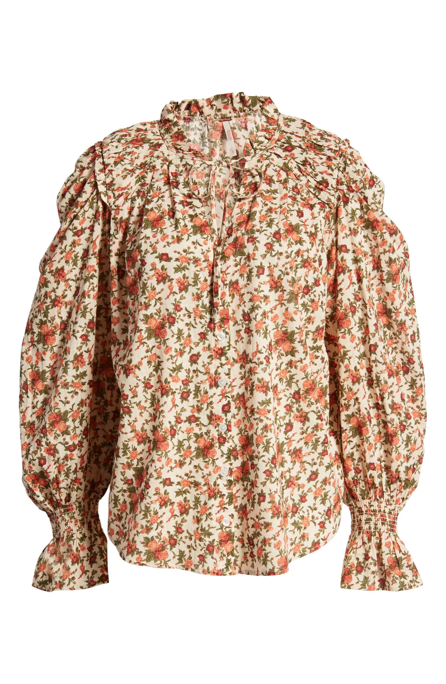 Meant To Be Floral Cotton Blouse | Nordstrom