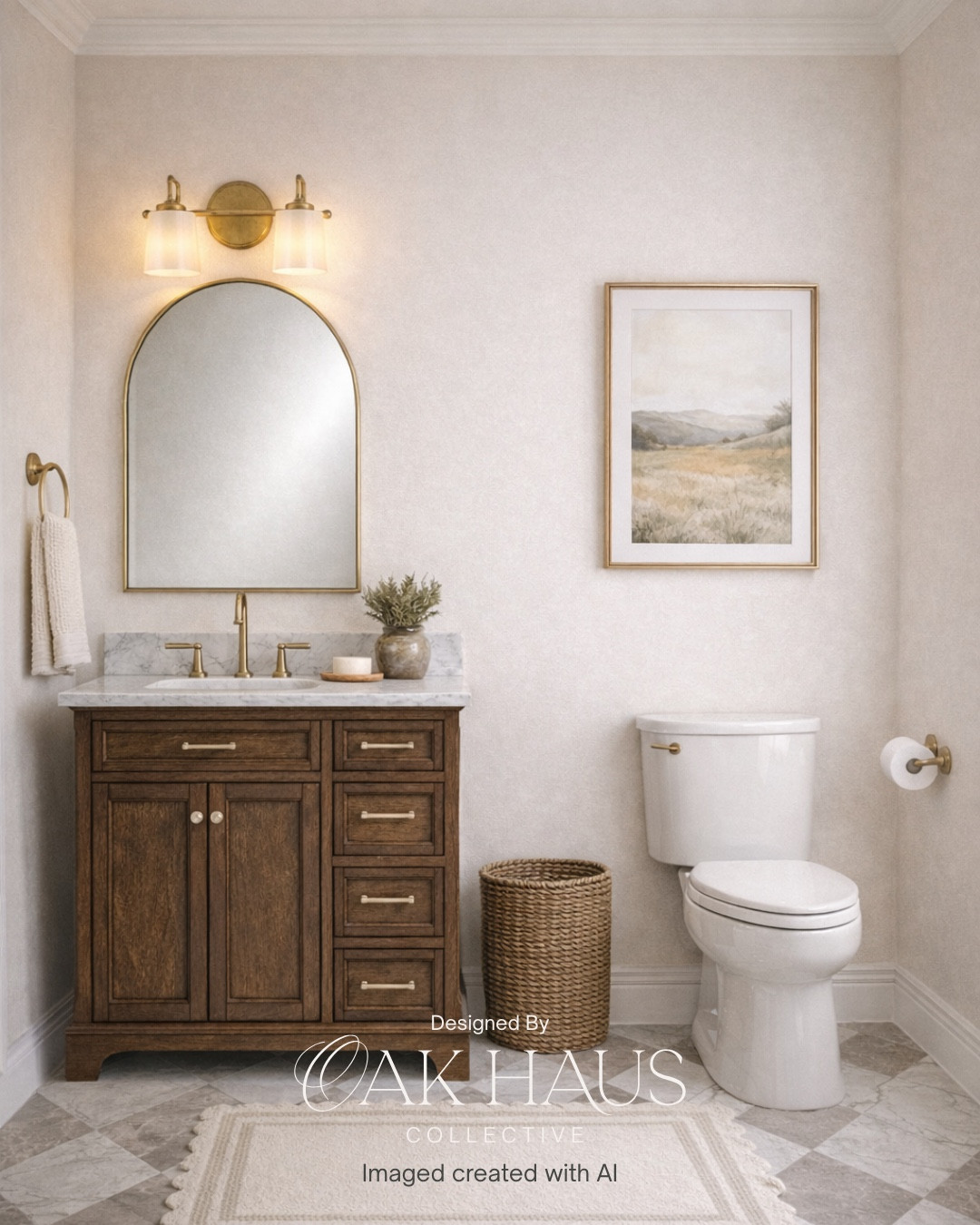 powder bathroom design inspo, bathroom design, small bathroom, wood bathroom vanity, bathroom design, modern organic bathroom, guest bathroom, edward and martin, checkered tile, floor tile, bathroom inspo 


#LTKHome