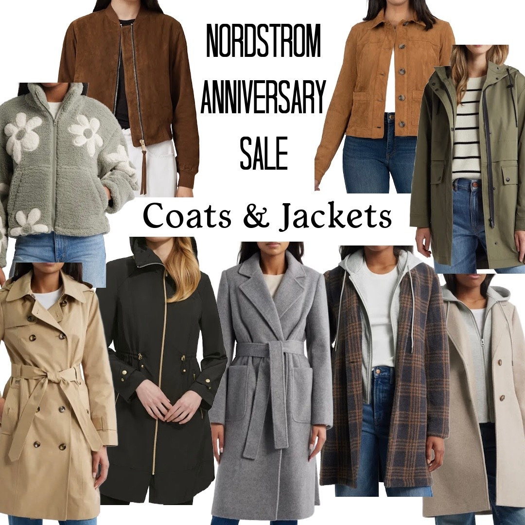 Perfect time to get that fall or winter jacket or coat during the Nordstrom Anniversary Sale! 

Trench coat
Bomber jacket
Suede jacket 
Rain jacket 
Quilted jacket 
Fleece teddy jacket 
Plaid hooded jacket 

#LTKSeasonal #LTKStyleTip #LTKSaleAlert