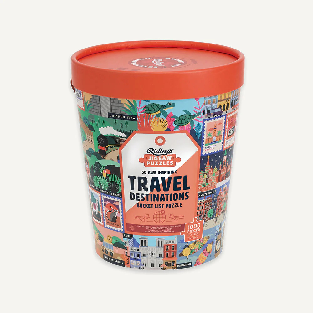 Travel Destinations Bucket List | 1,000 Piece Jigsaw Puzzle | Shop.app