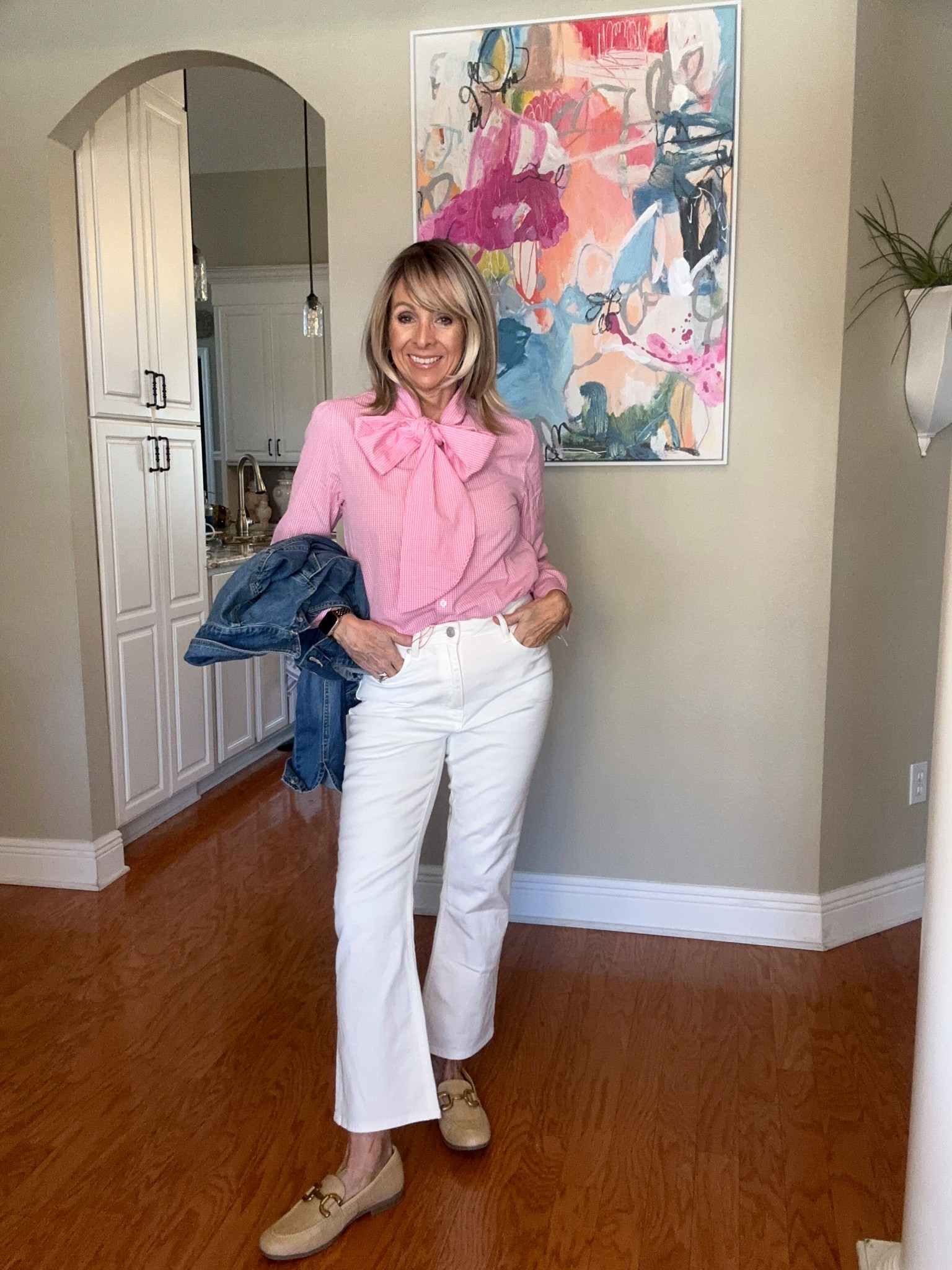 The best $50 denim! I love the kick flare. Comfy loafers run TTS and you won’t believe the price! 

#LTKootd #LTKOver40