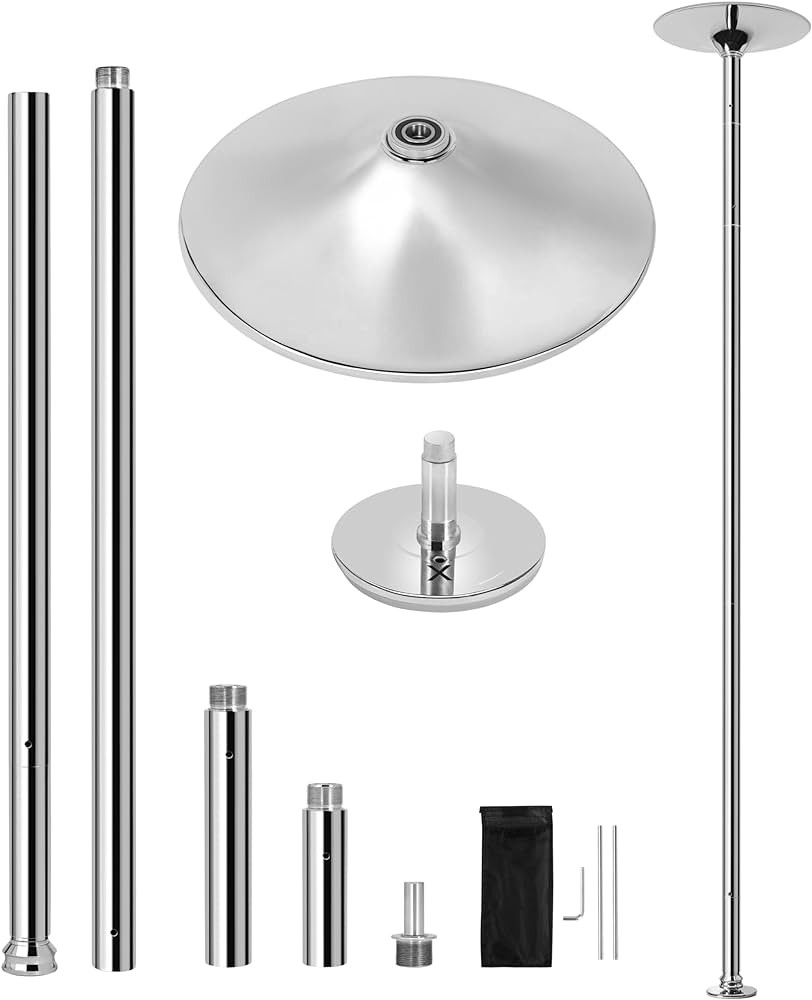 Yaheetech Dance Pole Spinning Static Dancing Pole Portable Removable for Home Club Bar Gym 44.5-1... | Amazon (US)