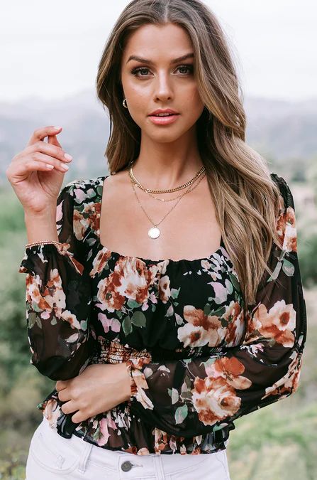 Finley Floral Top | Amaryllis Apparel