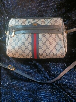 Vintage Gucci Ophidia Supreme Stripe Monogrammed Crossbody Bag. | eBay US