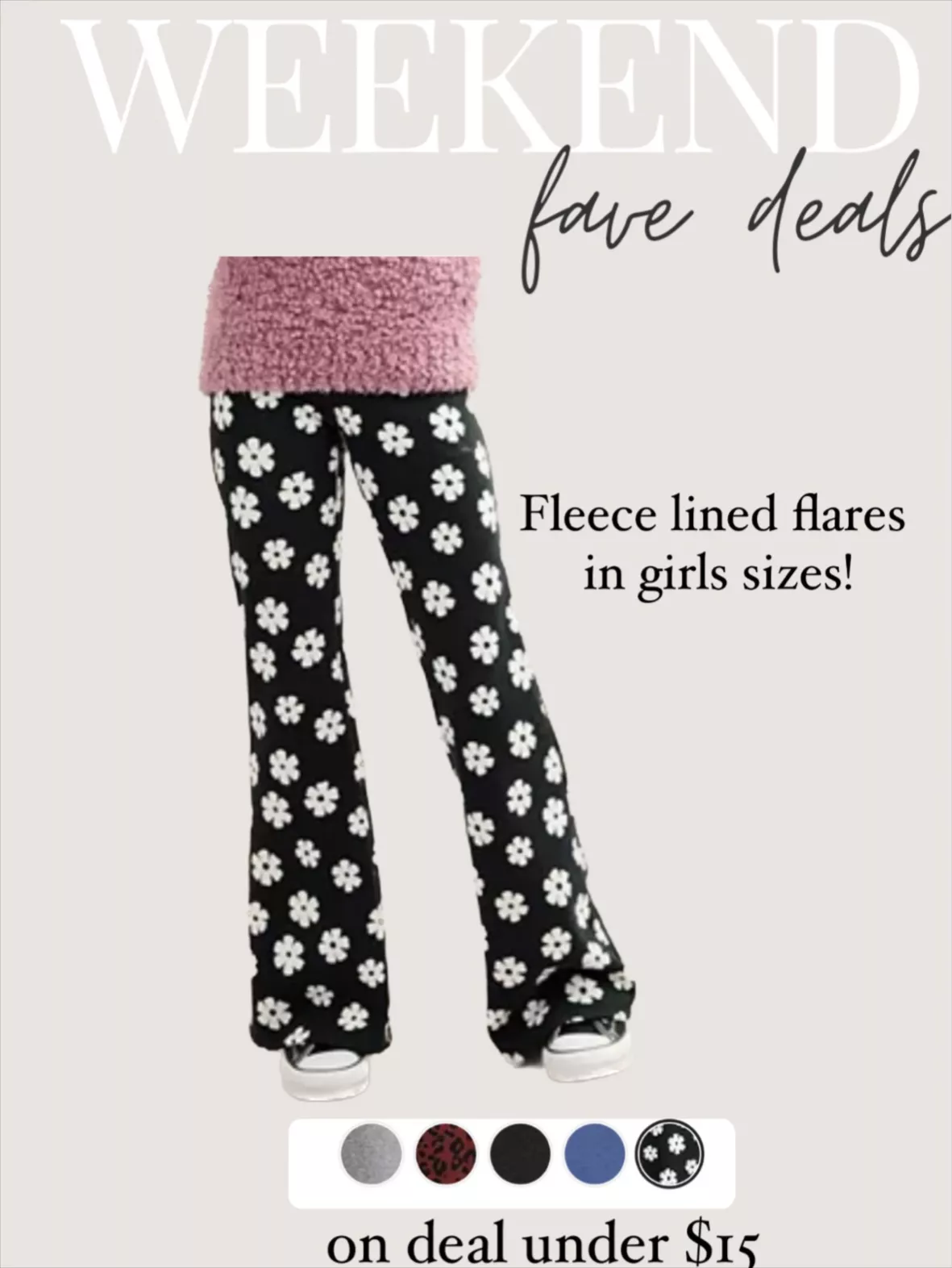 Girls 6-20 SO Cozy Lined Flare … curated on LTK