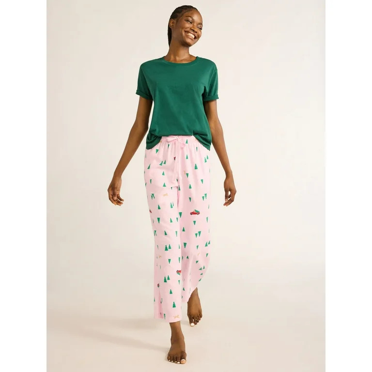 Joyspun Women's Flannel Sleep Pants, 30” Inseam, Sizes XS-3X - Walmart.com | Walmart (US)