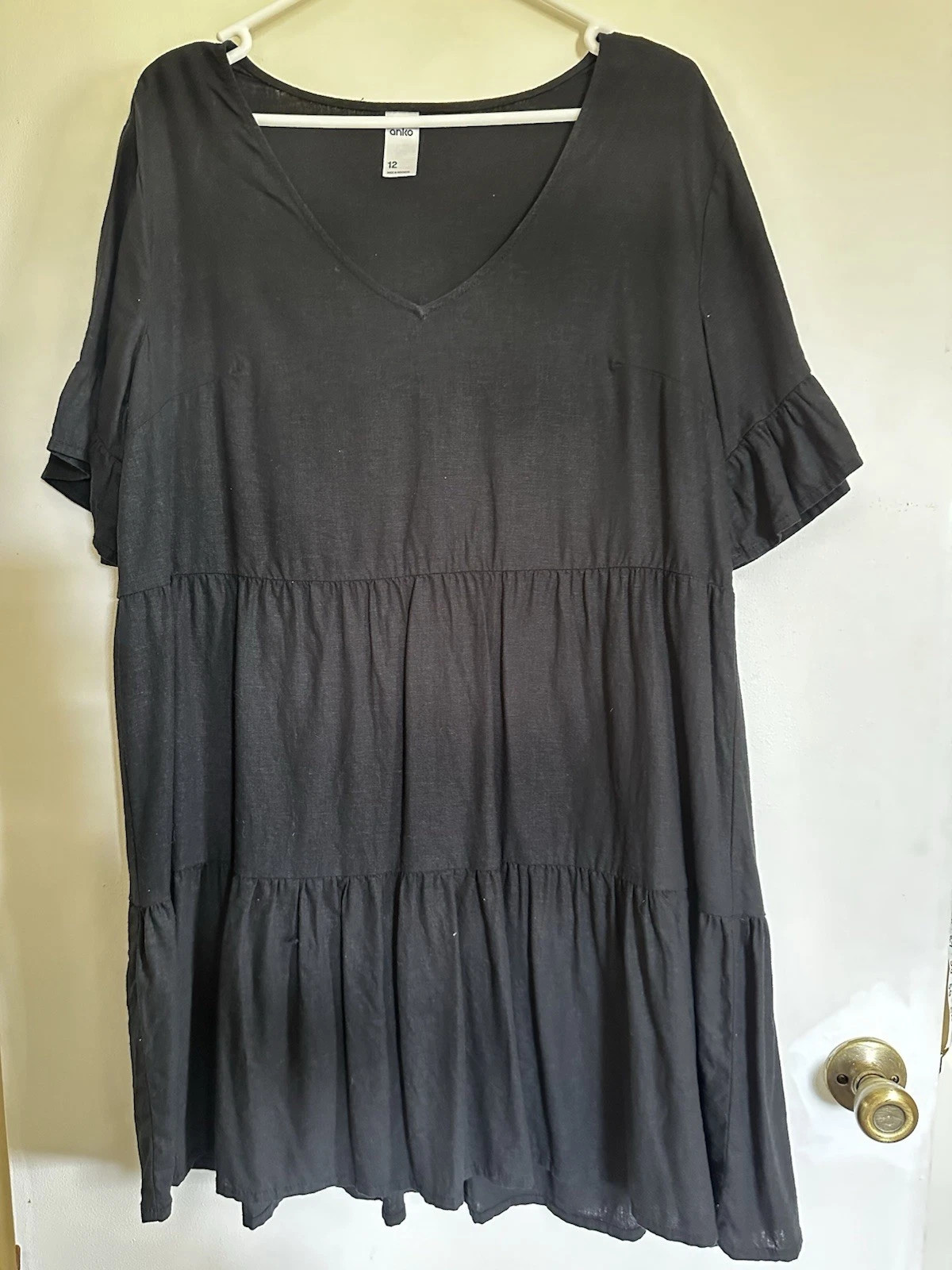 Black tiered Dress Size 12 | eBay AU