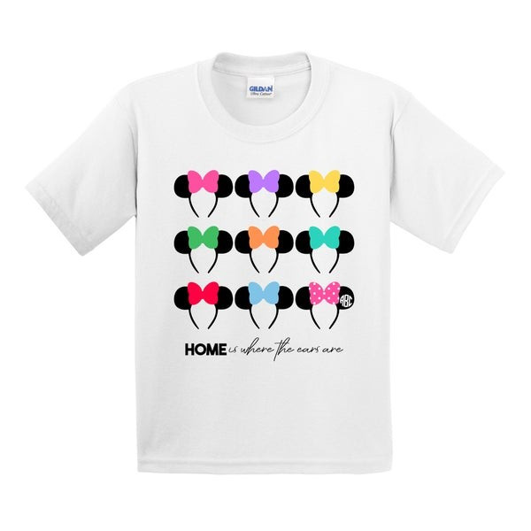 Kids Monogrammed 'Home Is Where The Ears Are' T-Shirt | United Monograms