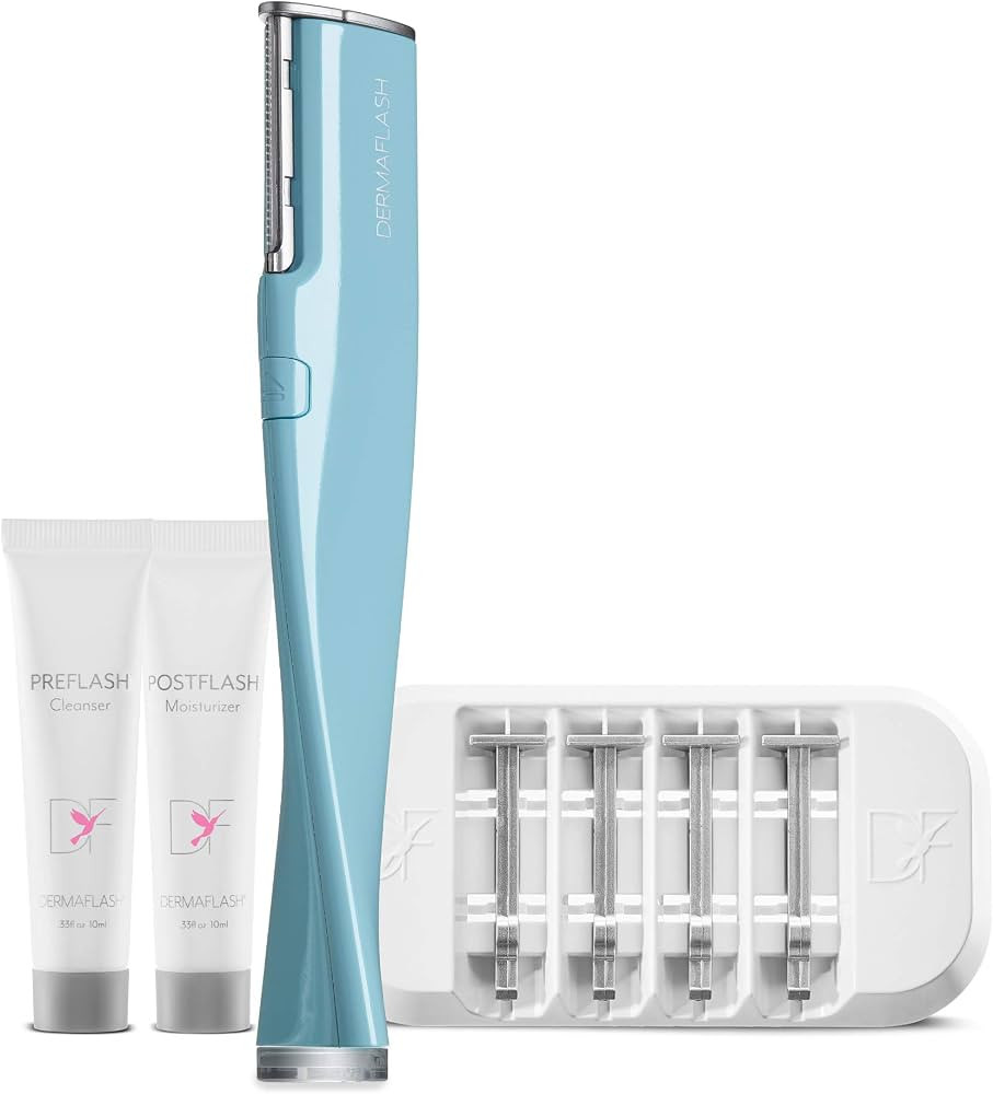 DERMAFLASH ONE Device, Exfoliating and Peach Fuzz Hair Removal, Sonic Dermaplaning Tool | Amazon (US)