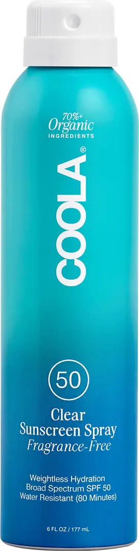 COOLA® Suncare Classic Sunscreen Spray Fragrance-Free Broad Spectrum SPF 50 | Nordstrom | Nordstrom