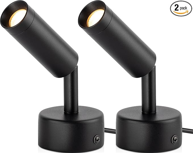 URTOM 2 Pack Indoor Spotlight LED Up Lights for Plant 120V Floor Spot Lights Accent Light Indoor ... | Amazon (US)