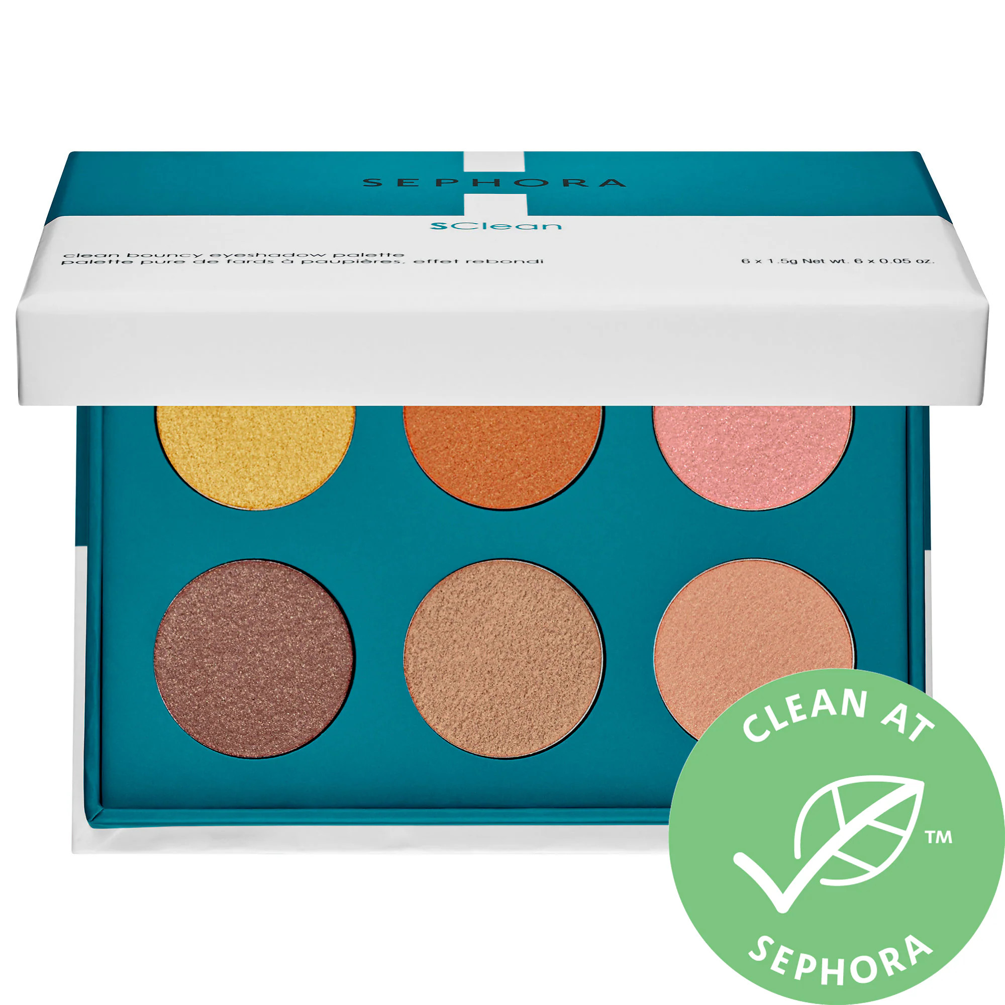 SEPHORA COLLECTION Clean Bouncy Eyeshadow Palette 6 x 0.5 oz / 1.5 g | Sephora (US)
