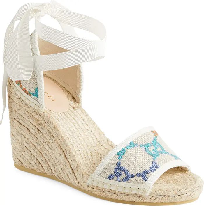 Pilar GG Espadrille Wedge Sandal | Nordstrom