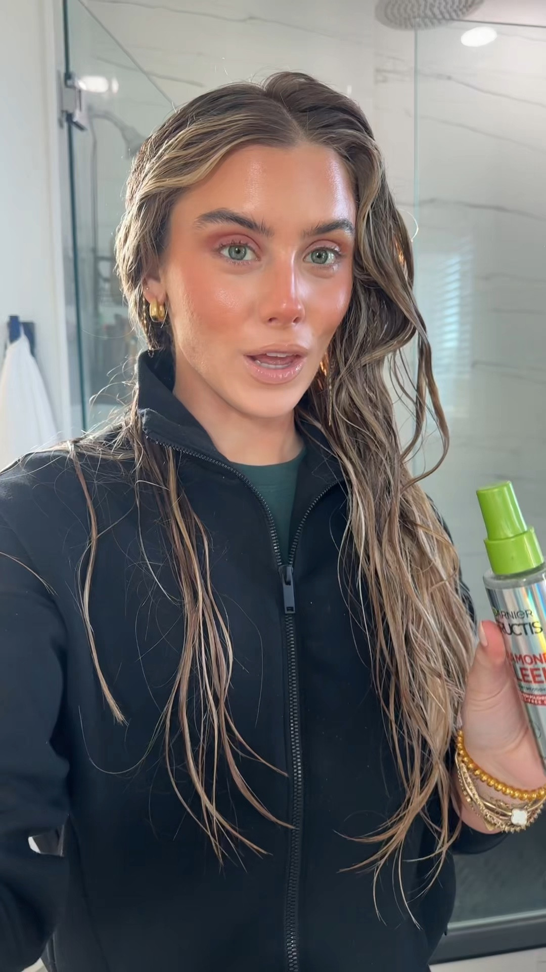 Garnier Fructis Diamond Sleek Hair Shine Spray, Frizz Control and Heat Protectant for Frizzy, Dry Hair, Formulated with Vegan Keratin Smoothing Complex and Argan Oil#LTKFindsUnder50

#LTKgrwm #LTKBeauty #LTKSaleAlert