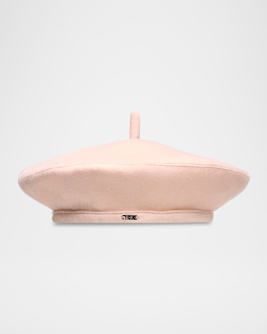 Carter Blush Cashmere Beret | Neiman Marcus