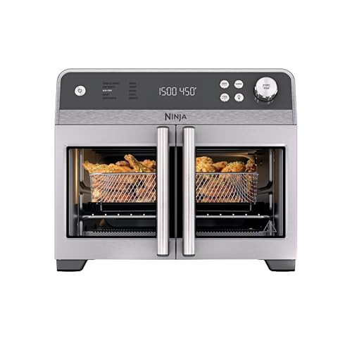 Ninja | French Door Premier | Air Fryer, Convection Oven, Toaster | 5-qt Air Fry Basket, Sheet Pan, Wire Rack, Broil Rack | PFAS-free Cooking Surface, Dishwasher-safe Accessories | FO101 (NEW) | Amazon (US)