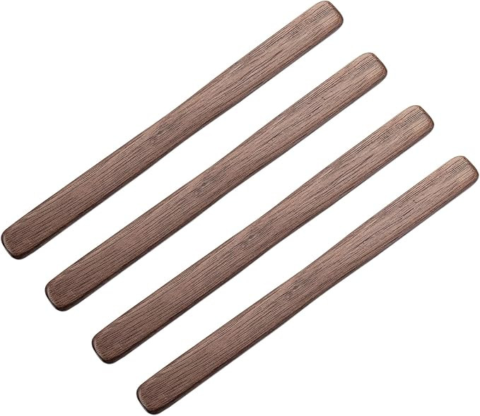 4Pcs Black Walnut Wood Coffee Stirrers 6″ Reusable Wooden Drink Stir Sticks for Coffee, Tea, Mi... | Amazon (US)