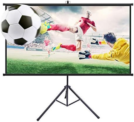 Powerextra 80 inch Projector Screen with Stand, 16:9 HD 4K Indoor Foldable Projection Screen with... | Amazon (US)