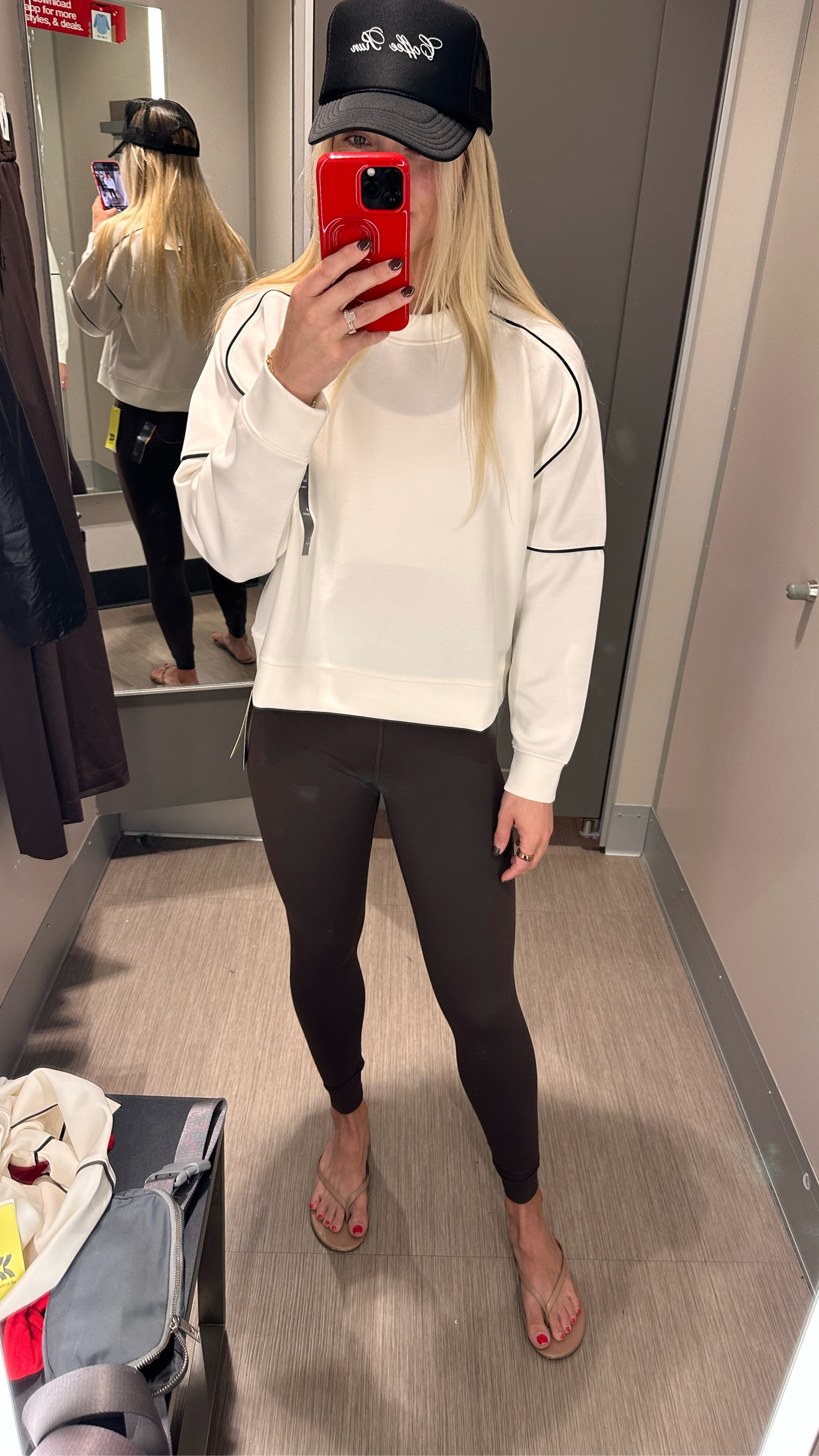 BUTTERY SOFT LEGGINGS + SWEATSHIRT! You would think these items are soooo expensive based on the quality. Such a GREAT price point.  

Sweatshirt also has a matching skirt linked! 

Sweatshirt - medium, preferred a small. 
Leggings - small 

#workoutoutfit

#LTKActive #LTKSeasonal