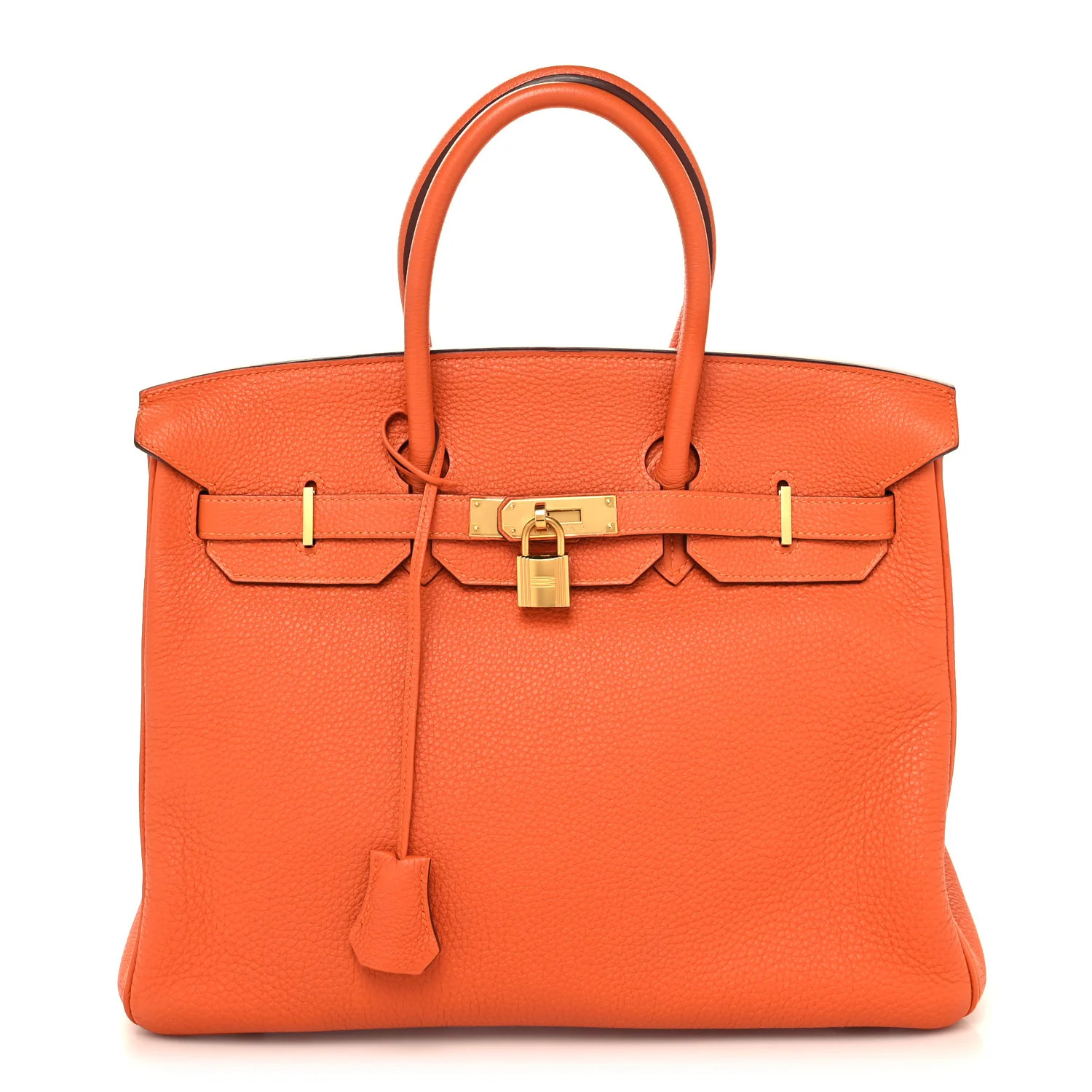 Hermes Togo BIRKIN 35 Orange | FASHIONPHILE (US)