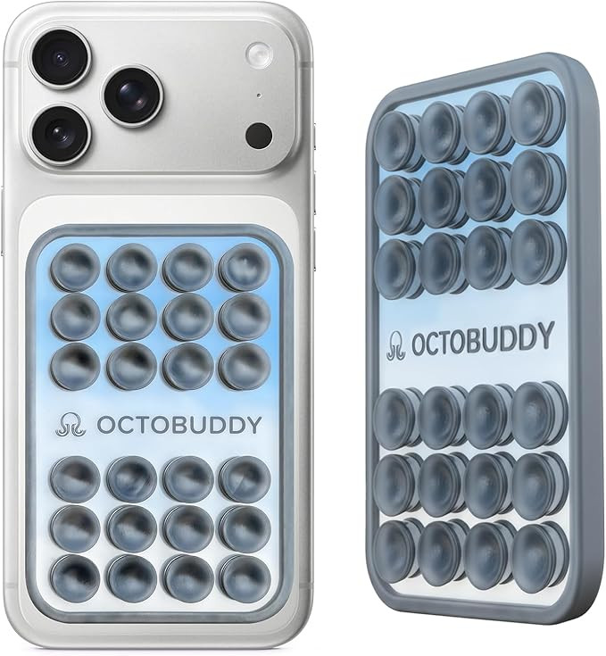 OCTOBUDDY Mirror – Amazon-Exclusive Suction Cup Phone Mount with Built-in Mirror – Silver Swi... | Amazon (US)