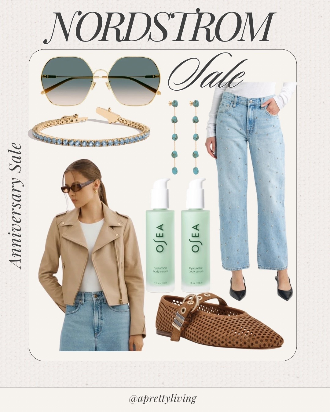 Shop my Cart

Click the link in my bio to shop this exact look and explore more of my top picks from the Nordstrom Anniversary Sale! 🛍️👇



#LTKunder100 #LTKsalealert #LTKshoecrush #LTKstyletip #NordstromAnniversarySale #NSale2026 #NSale #FallStyle #LeatherJacket #StuddedJeans #BalletFlats #TurquoiseJewelry

#LTKootd #LTKSaleAlert #LTKPetite