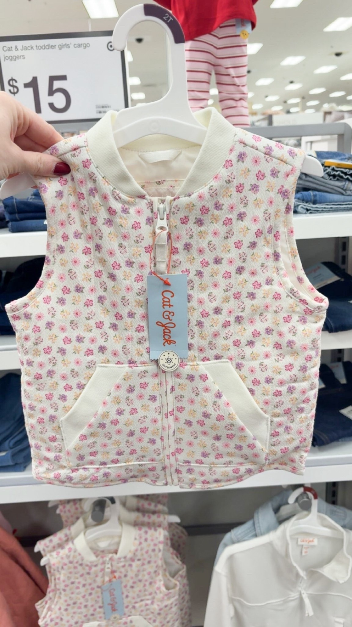 The cutest little floral puffer vest for toddler girls 🌸🤍 This lightweight layering piece is PERFECT for transitional weather — warm enough for chilly mornings but not too bulky for playtime. I paired it with leggings and sneakers for an easy everyday outfit.

Such a good affordable find for spring outfits, preschool looks, and park days! Linking it in my LTK 🫶

#toddlerstyle #toddleroutfits #targetfinds #ltkfamily #momlife #toddlerfashion #affordablekids #springoutfit #girlmomlife #toddlermom

#LTKValentine #LTKBaby #LTKKids