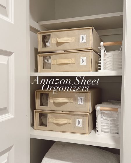 Who knew how much I would love these sheet organizers from Amazon? I love sharing tips for an organized home! Home organization hacks and amazon home finds.
Amazon organization, amazon home, amazon home finds, organize with me, linen closet, organize my home, linen closet organization

#LTKHome
