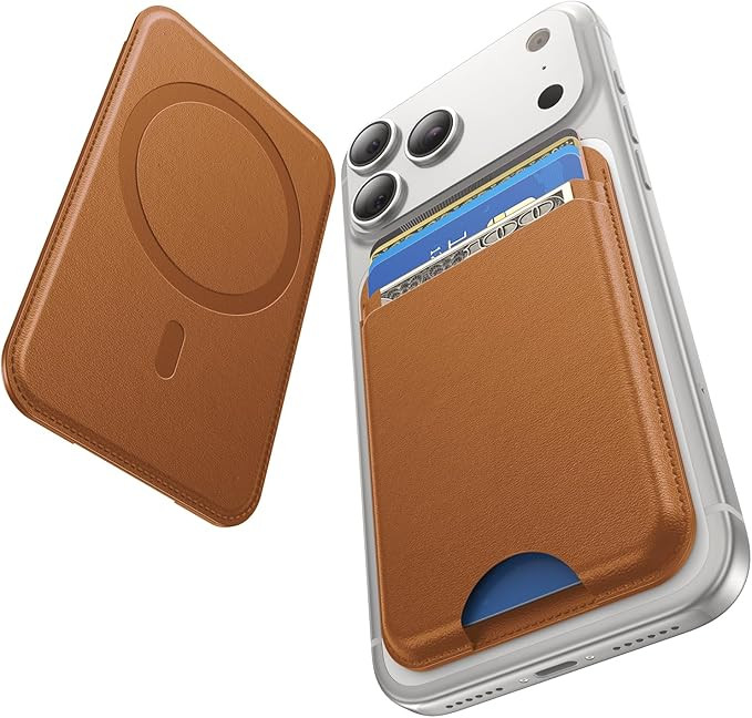 for MagSafe Wallet, 5 Card Holder, Slim Leather Magnetic Wallet for iPhone 17/16/15/14/13/12 Pro ... | Amazon (US)