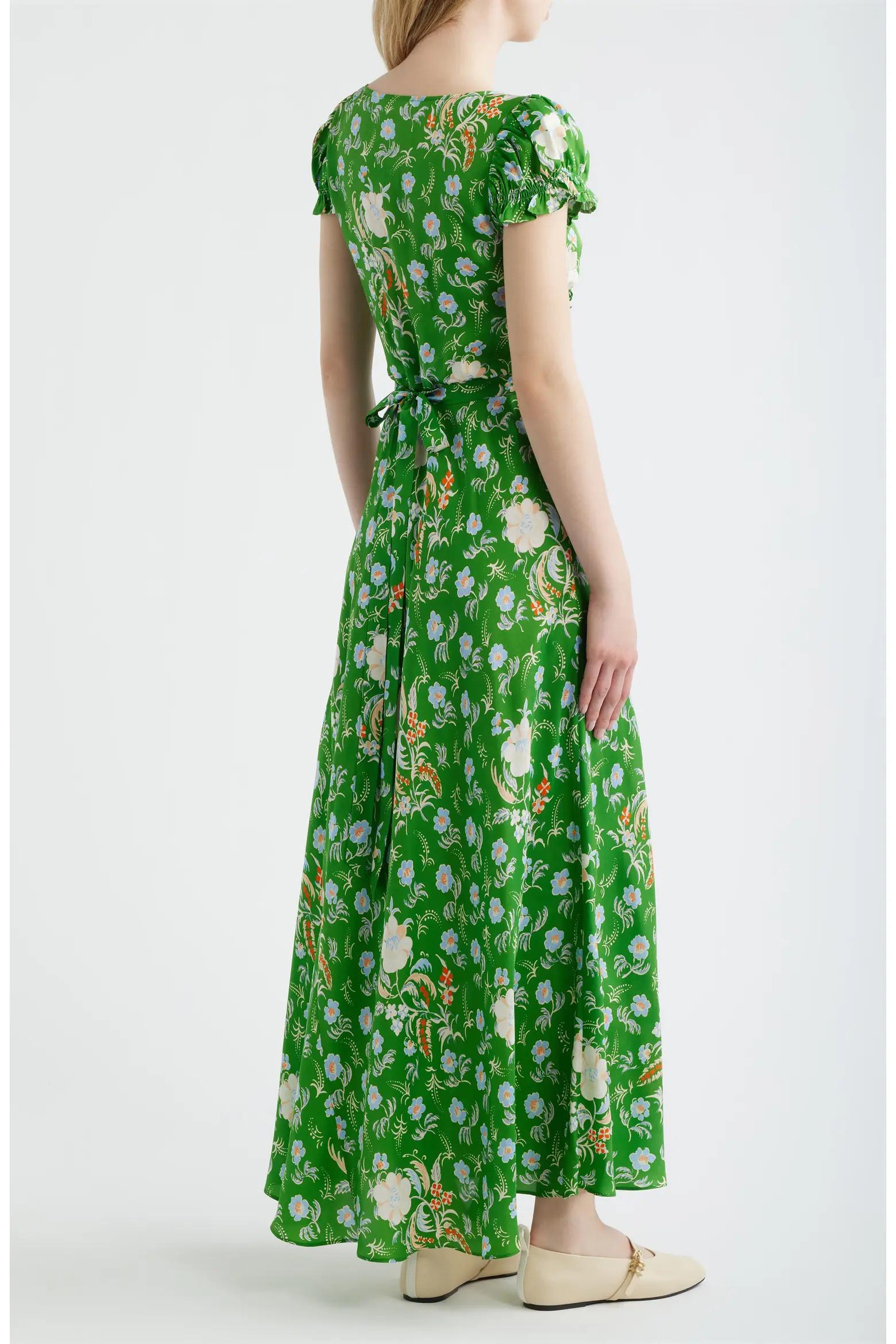 Valerine Print Ruffle Silk Blend Maxi Dress (Women) | Nordstrom | Nordstrom
