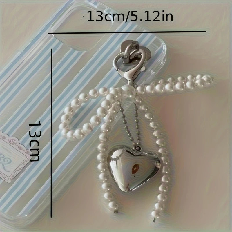 Fastest delivery: 5 business daysCharming and Elegant Heart-Shaped Metal Silvery Heart with Pearl... | Temu Affiliate Program
