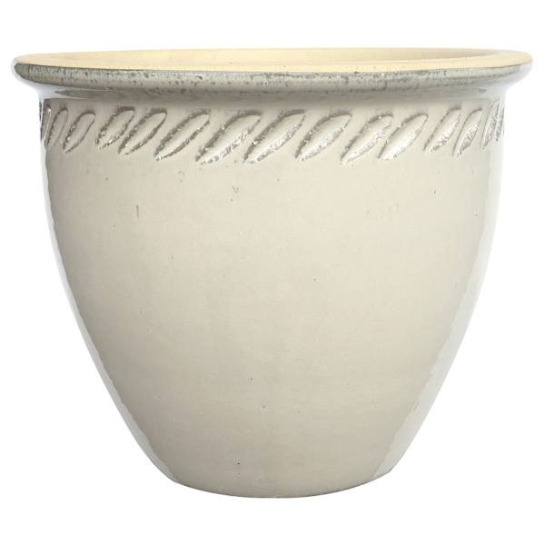 Vegas White Outdoor Planter, Large | At Home