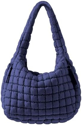 Puffer Tote Bag, Quilted Tote Bag Crossbody Bags for Travel, Gym, Work | Amazon (US)