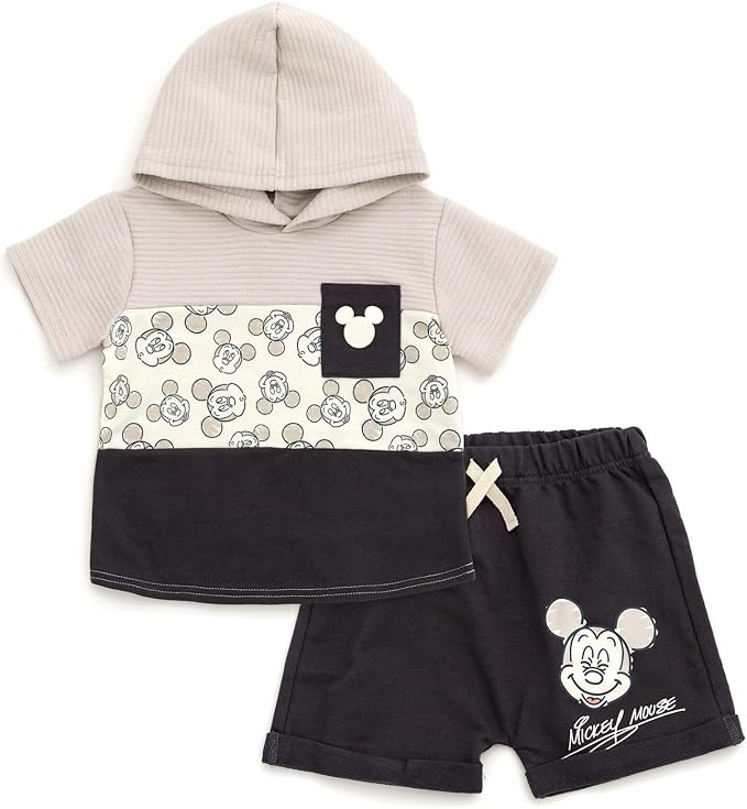 Disney Pullover Hoodie and French Terry Shorts Newborn to Little Kid Sizes (Newborn - 5) | Amazon (US)