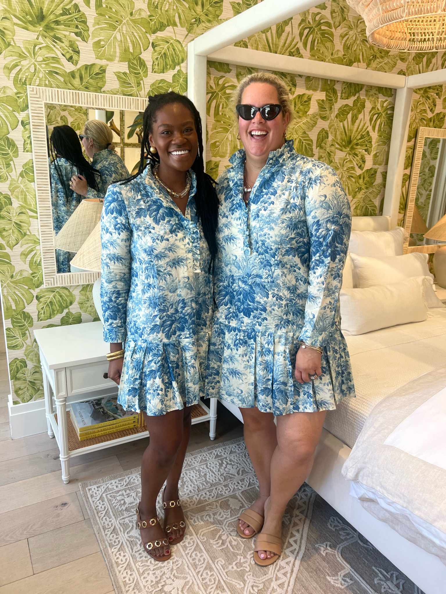 navy blue toile tate dress Tuckernuck Tate Dress Review