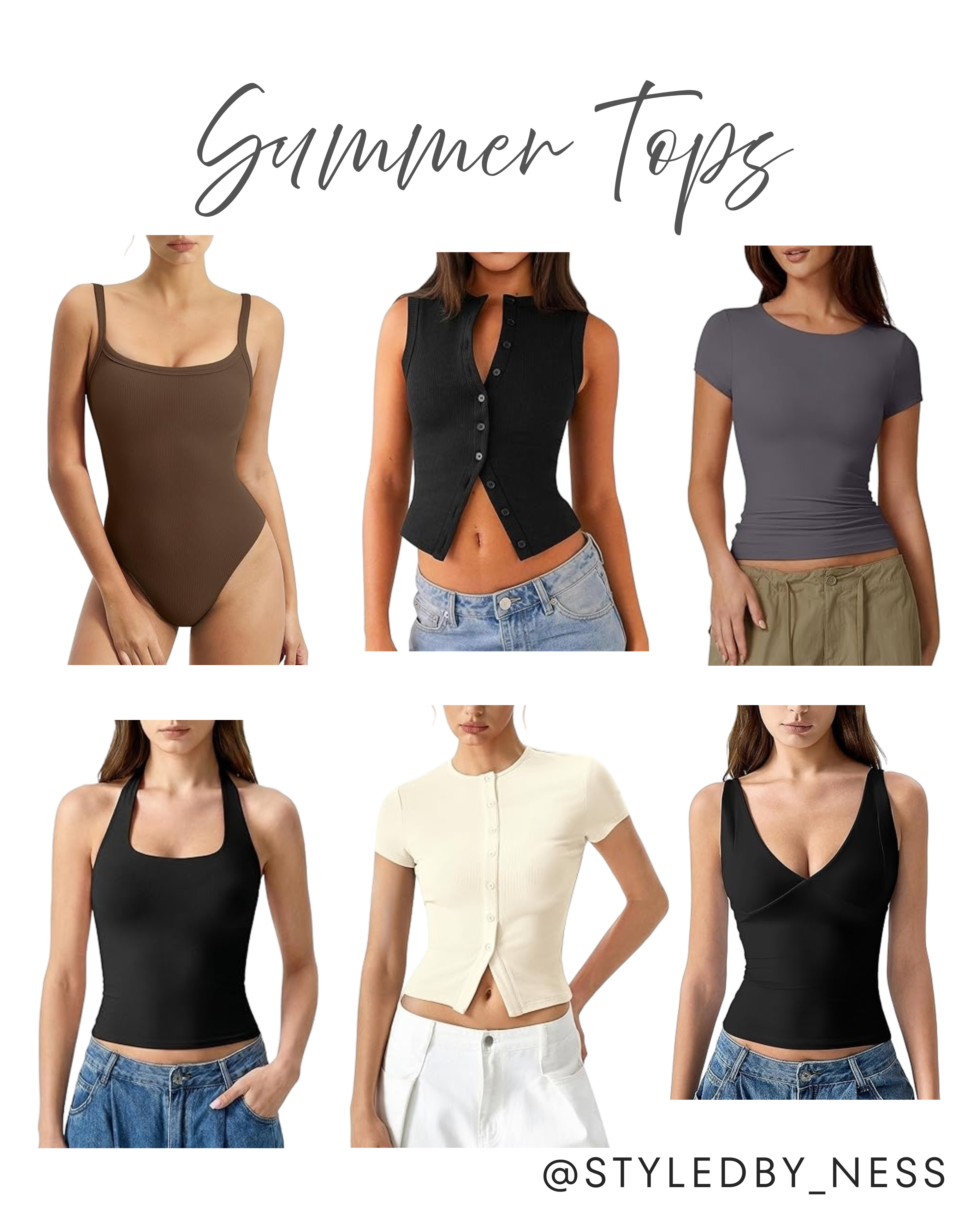 Refresh your wardrobe with these lightweight and breathable summer tops. Perfect for staying cool and looking chic on warm days, these versatile pieces are effortless to style. Save this post and click the link in bio to shop the look! #SummerFashion #SummerTops #WarmWeatherStyle 

 #LTKdayinmylife #LTKgrwm #LTKootd