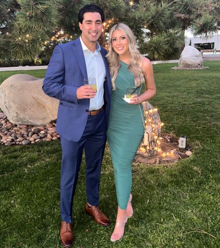 Best dressed wedding guest! Obsessed with this classy Norma Kumali dress from Revolve. Stunning Mountain Green color!!

#LTKwedding #LTKshoecrush #LTKstyletip