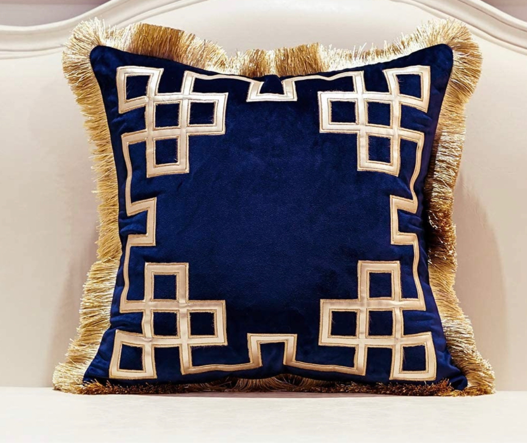 Greek key velvet throw pillow, fringe pillow, amazon, amazon home find, 

#LTKunder50 #LTKunder100 #LTKhome