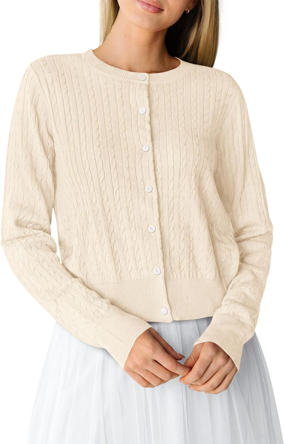 PRETTYGARDEN Women Lightweight Button Up Cardigan Sweaters | Amazon (US)